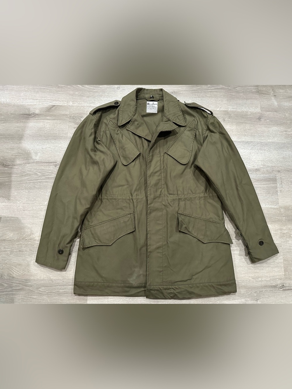 I333 Dutch Army Field Jacket KL H.V. PUIJENBROEK Military Heavy Jacket Size L